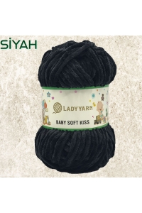Купить пряжу Oxford  Baby soft kiss (плюш) цвет Чорний - интернет магазин МелОптЯрн