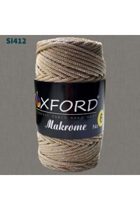 Купить пряжу Oxford  Макраме 6 люрекс цвет S1412 - интернет магазин МелОптЯрн