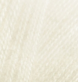 Купить пряжу ALIZE Angora Real 40 цвет 01 кремовый - интернет магазин МелОптЯрн