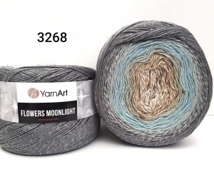 Купить пряжу YarnArt Flowers moonlight  цвет 3268 - интернет магазин МелОптЯрн