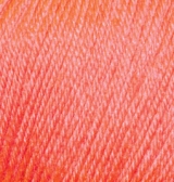 Купить пряжу ALIZE Baby Wool цвет 619 коралловый - интернет магазин МелОптЯрн