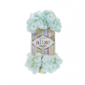 Купить пряжу ALIZE Puffy color цвет 5860 - интернет магазин МелОптЯрн