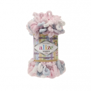 Купить пряжу ALIZE Puffy color цвет 5864 - интернет магазин МелОптЯрн