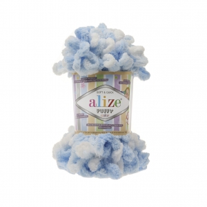 Купить пряжу ALIZE Puffy color цвет 5865 - интернет магазин МелОптЯрн