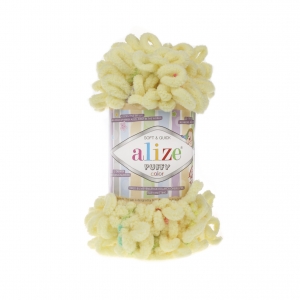Купить пряжу ALIZE Puffy color цвет 5857 - интернет магазин МелОптЯрн
