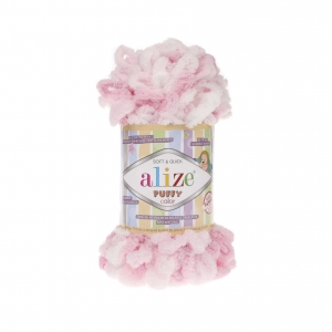 Купить пряжу ALIZE Puffy color цвет 5863 - интернет магазин МелОптЯрн