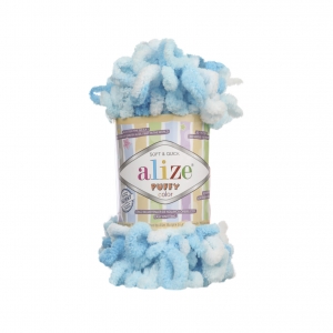 Купить пряжу ALIZE Puffy color цвет 5924 - интернет магазин МелОптЯрн
