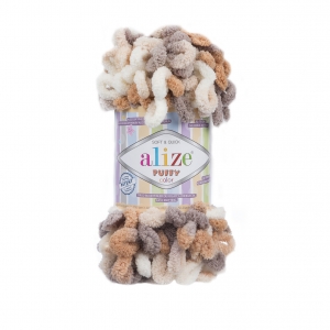 Купить пряжу ALIZE Puffy color цвет 5926 - интернет магазин МелОптЯрн