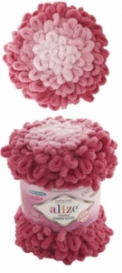 Купить пряжу ALIZE Puffy Ombre Batik  цвет 7418 - интернет магазин МелОптЯрн