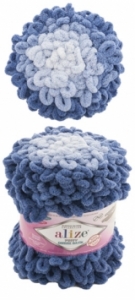 Купить пряжу ALIZE Puffy Ombre Batik  цвет 7425 - интернет магазин МелОптЯрн