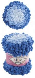 Купить пряжу ALIZE Puffy Ombre Batik  цвет 7422 - интернет магазин МелОптЯрн