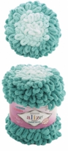Купить пряжу ALIZE Puffy Ombre Batik  цвет 7420 - интернет магазин МелОптЯрн