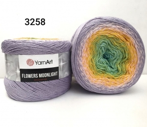 Купить пряжу YarnArt Flowers moonlight  цвет 3258 - интернет магазин МелОптЯрн