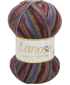 Купить пряжу Lanoso Super Merino superwash  цвет 610 - интернет магазин МелОптЯрн