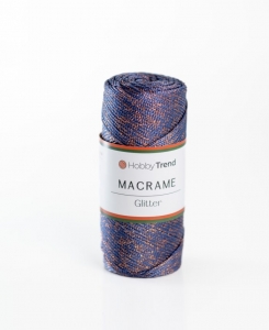 Купить пряжу Hobbytrend Macrame Glitter  цвет 235 - интернет магазин МелОптЯрн