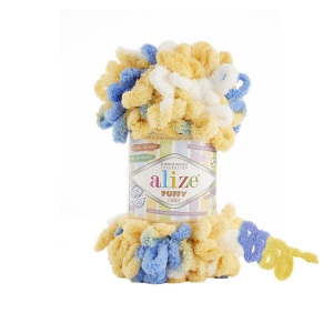 Купить пряжу ALIZE Puffy color цвет 6069 - интернет магазин МелОптЯрн