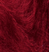 Купить пряжу ALIZE Mohair Classic цвет 327 темно-красный - интернет магазин МелОптЯрн