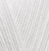 Купить пряжу ALIZE Cotton Gold цвет 55 белый - интернет магазин МелОптЯрн
