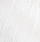 Купить пряжу ALIZE Baby Wool цвет 55 белый - интернет магазин МелОптЯрн