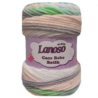 Купить пряжу Lanoso Cazz Bebe Batik  цвет 758 - интернет магазин МелОптЯрн