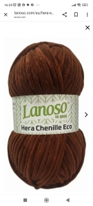 Купить пряжу Lanoso Hera Chenille Eco  цвет 924 - интернет магазин МелОптЯрн